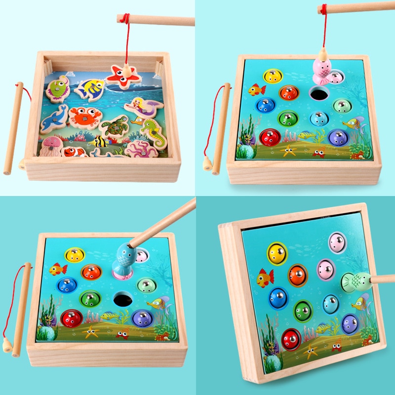 Kids Fishing Toy Wooden Educational Toy Kids Fishing Toy Wooden Educational Toy