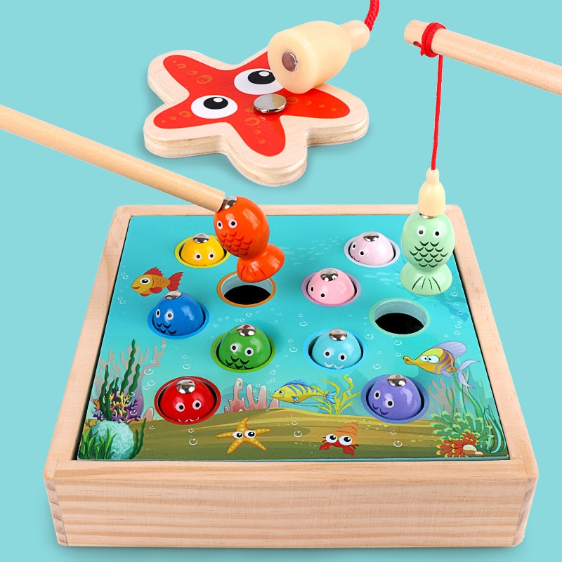 Kids Fishing Toy Wooden Educational Toy Kids Fishing Toy Wooden Educational Toy