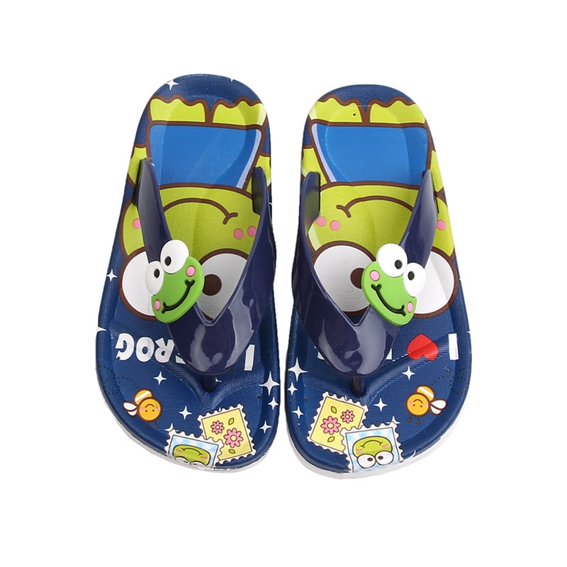 Kids Flip Flops Cartoon Frog Design Kids Flip Flops Cartoon Frog Design