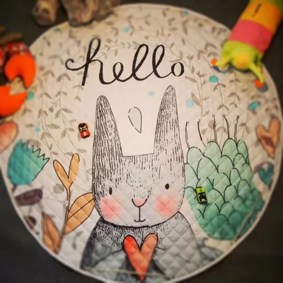 Kids Floor Mat Round Storage Toy Bag Kids Floor Mat Round Storage Toy Bag