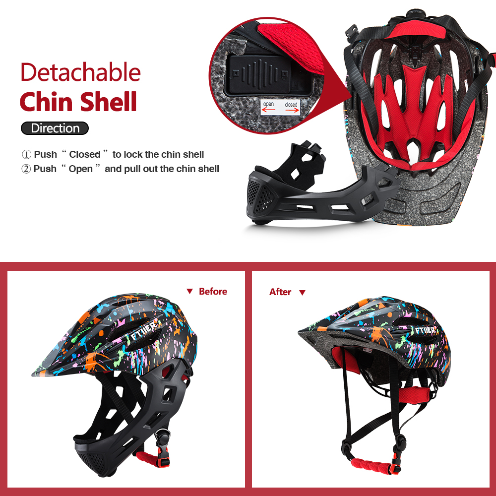 Kids Full Face Helmet Bike Safety
