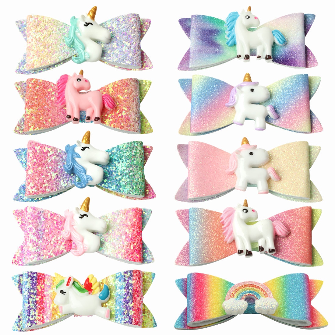 Kids Hair Bows Assorted Hairgrips 2pcs/set Kids Hair Bows Assorted Hairgrips 2pcs/set