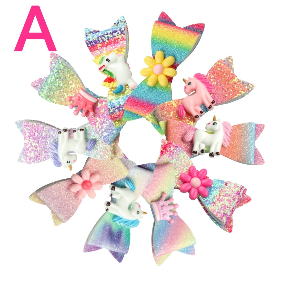 Kids Hair Bows Assorted Hairgrips 2pcs/set Kids Hair Bows Assorted Hairgrips 2pcs/set