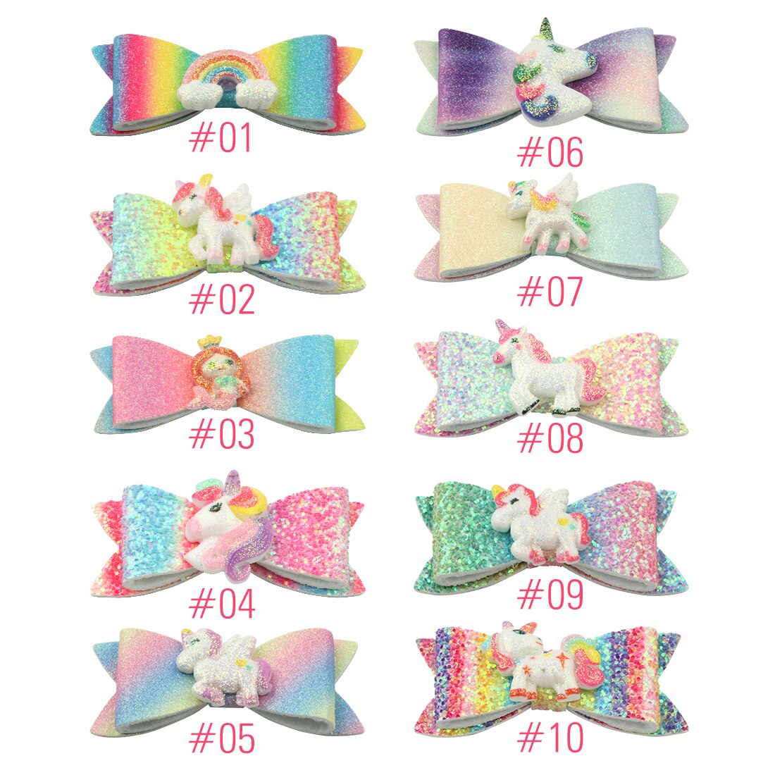 Kids Hair Bows Assorted Hairgrips 2pcs/set Kids Hair Bows Assorted Hairgrips 2pcs/set