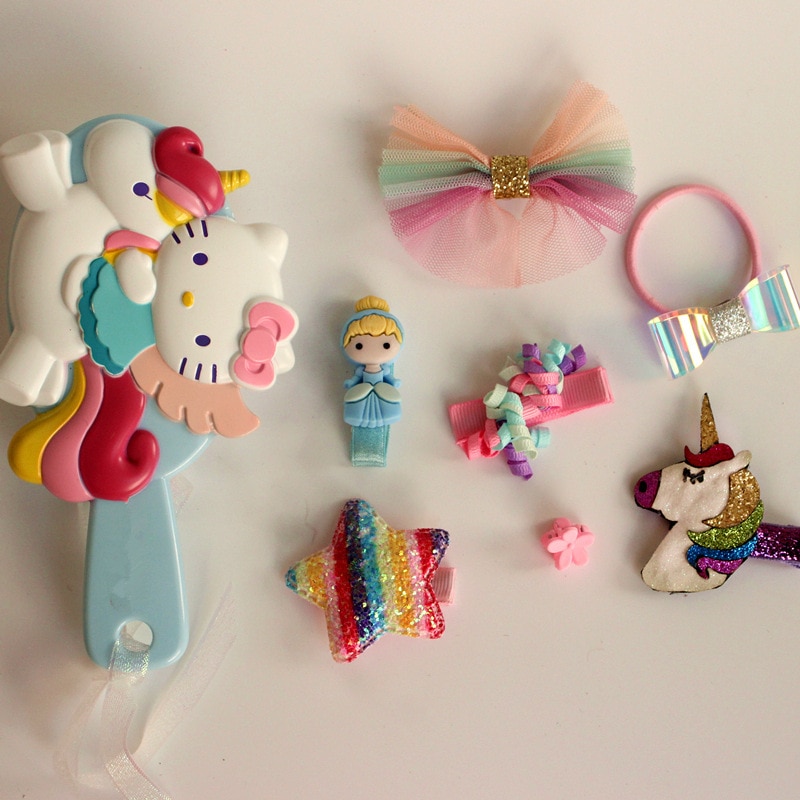 Kids Hair Clips Hairbrush Set Kids Hair Clips Hairbrush Set