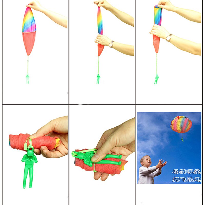 Kids Hand Throwing Soldier Parachute Toy Kids Hand Throwing Soldier Parachute Toy