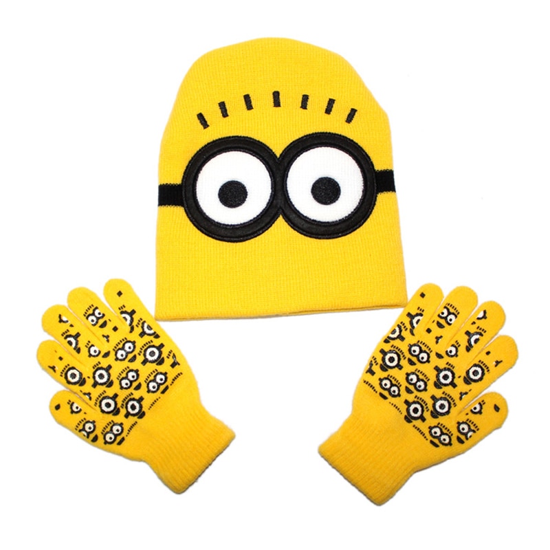 Kids Hat and Gloves Cartoon Design Kids Hat and Gloves Cartoon Design