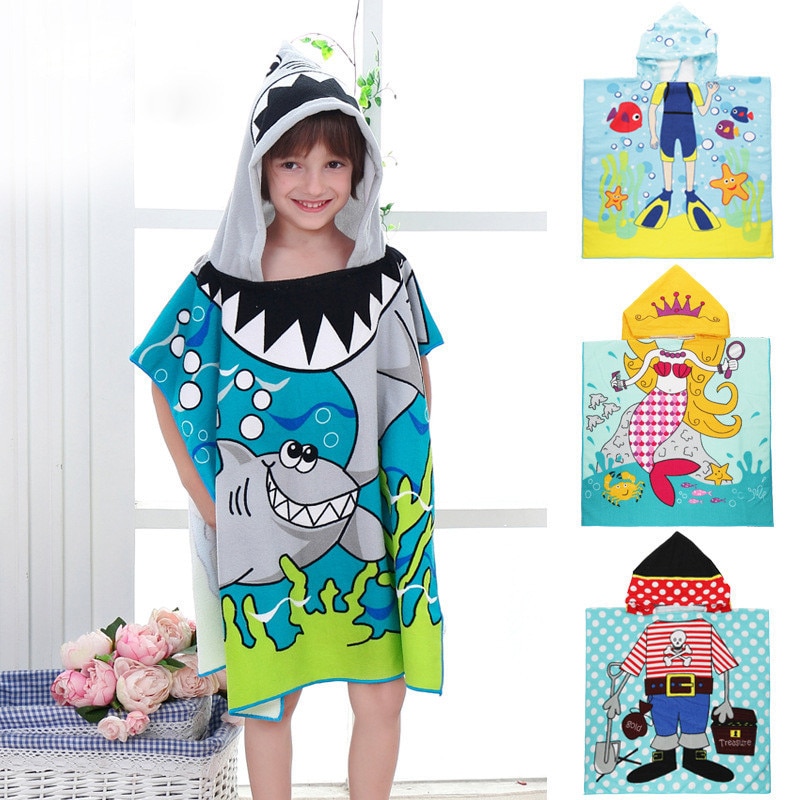 Kids Hooded Towels Cartoon Design Kids Hooded Towels Cartoon Design