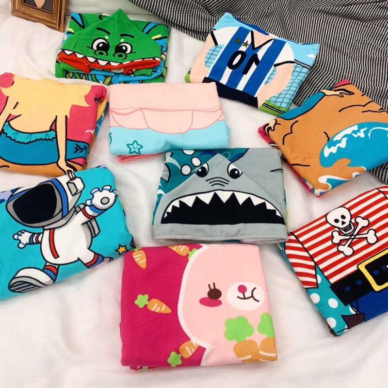 Kids Hooded Towels Cartoon Design Kids Hooded Towels Cartoon Design