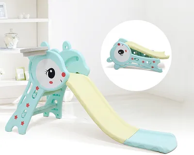 Kid's Indoor Slide with Ball Hoop Kid's Indoor Slide with Ball Hoop