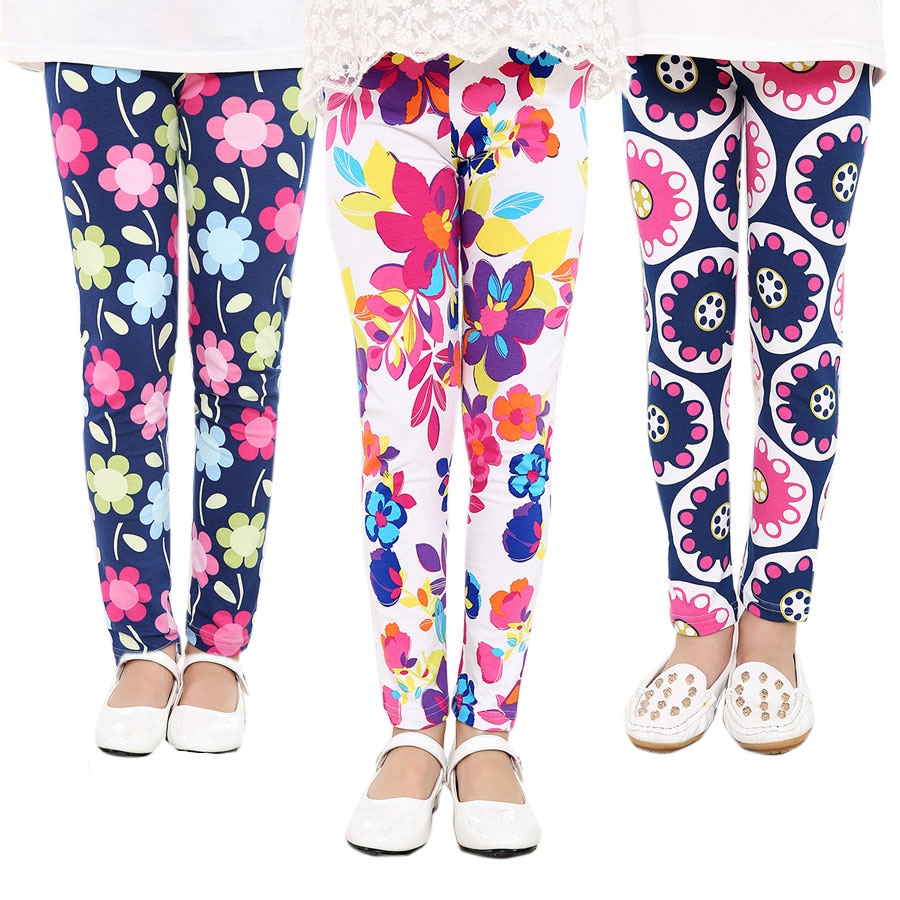 Kids Leggings Girls Flower Prints Kids Leggings Girls Flower Prints