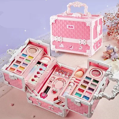 Kids Makeup Kit for Little Girls 49 Pcs Washable Makeup Kit Kids Real Girls Makeup Kit with Cosmetic Case ,Birthday Kids Makeup Kit for Little Girls 49 Pcs Washable Makeup Kit Kids Real Girls Makeup Kit with Cosmetic Case ,Birthday