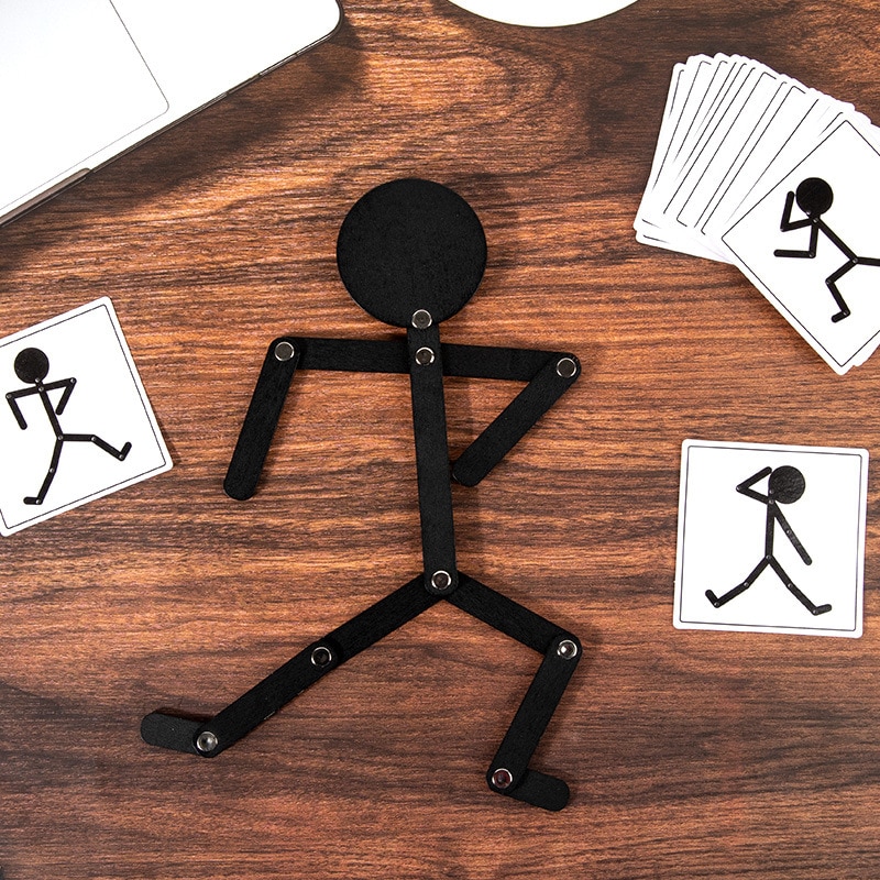 Kids Montessori Educational Wooden Stick Men Puzzle Game Kids Hand Skill Fine Motor Training Assemble Toys For Baby Kids Montessori Educational Wooden Stick Men Puzzle Game Kids Hand Skill Fine Motor Training Assemble Toys For Baby