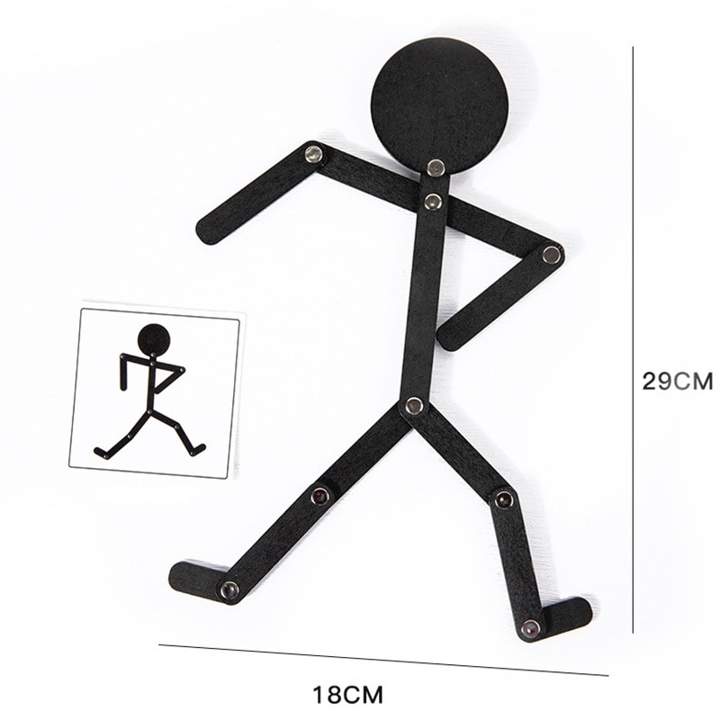 Kids Montessori Educational Wooden Stick Men Puzzle Game Kids Hand Skill Fine Motor Training Assemble Toys For Baby Kids Montessori Educational Wooden Stick Men Puzzle Game Kids Hand Skill Fine Motor Training Assemble Toys For Baby