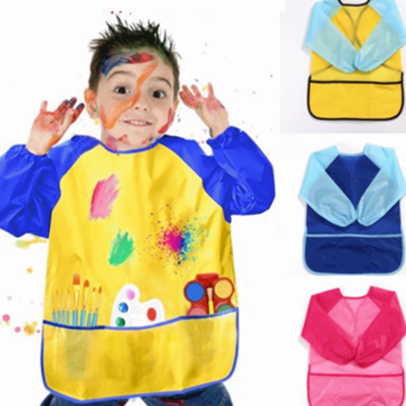 Kids Painting Apron with Pockets