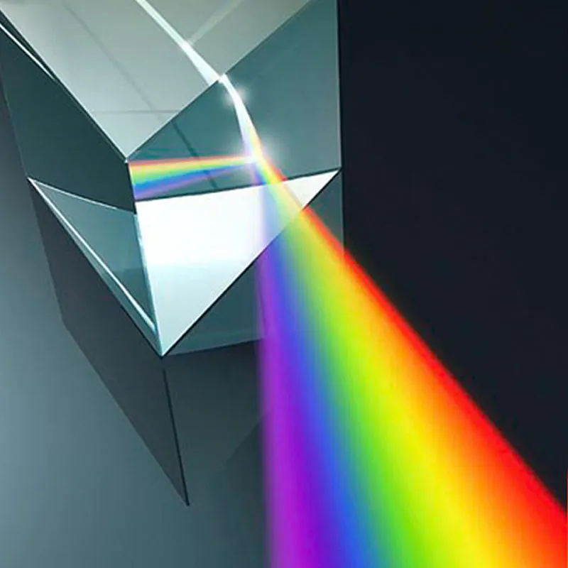 Kids Physics Stem Science Toys Glass Reflecting Triangular Color Prism Learning Educational Toys for Children Light