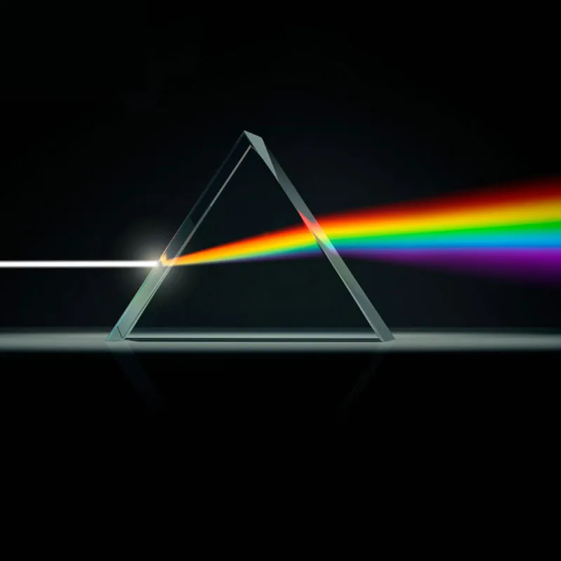 Kids Physics Stem Science Toys Glass Reflecting Triangular Color Prism Learning Educational Toys for Children Light