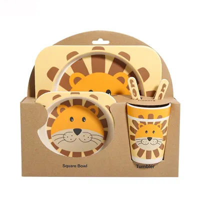 Kids Plate Set Cartoon Tableware (5Pcs Set) Kids Plate Set Cartoon Tableware (5Pcs Set)