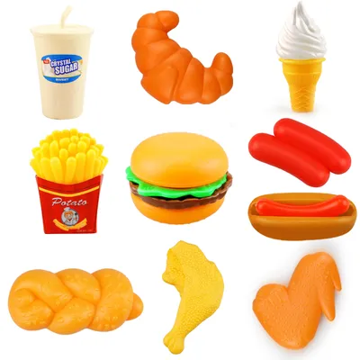 Kid's Play Food Pretend Toy Set