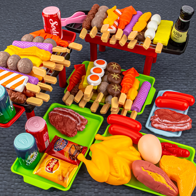 Kids Play House Barbecue Toy Set Kitchen Pretend Play Cooking Toys Simulation Food Cookware BBQ Kit Cosplay Game Gifts Kids Play House Barbecue Toy Set Kitchen Pretend Play Cooking Toys Simulation Food Cookware BBQ Kit Cosplay Game Gifts