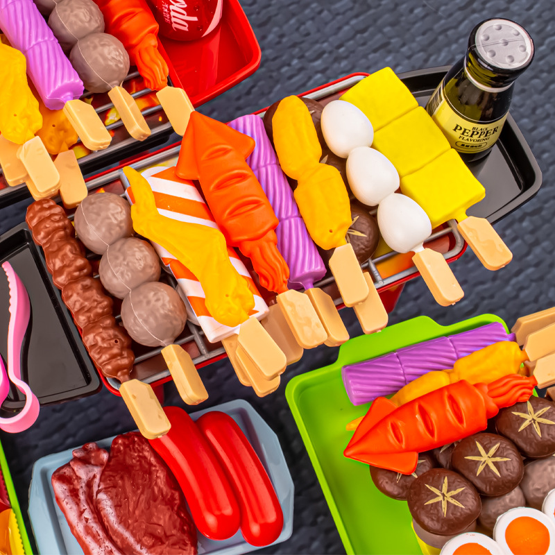 Kids Play House Barbecue Toy Set Kitchen Pretend Play Cooking Toys Simulation Food Cookware BBQ Kit Cosplay Game Gifts Kids Play House Barbecue Toy Set Kitchen Pretend Play Cooking Toys Simulation Food Cookware BBQ Kit Cosplay Game Gifts