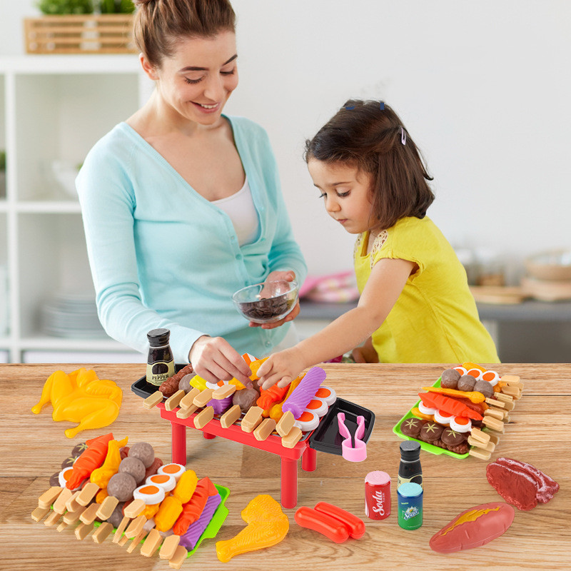 Kids Play House Barbecue Toy Set Kitchen Pretend Play Cooking Toys Simulation Food Cookware BBQ Kit Cosplay Game Gifts Kids Play House Barbecue Toy Set Kitchen Pretend Play Cooking Toys Simulation Food Cookware BBQ Kit Cosplay Game Gifts