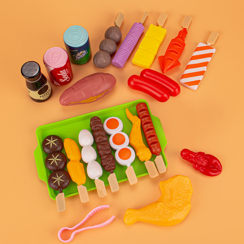 Kids Play House Barbecue Toy Set Kitchen Pretend Play Cooking Toys Simulation Food Cookware BBQ Kit Cosplay Game Gifts Kids Play House Barbecue Toy Set Kitchen Pretend Play Cooking Toys Simulation Food Cookware BBQ Kit Cosplay Game Gifts