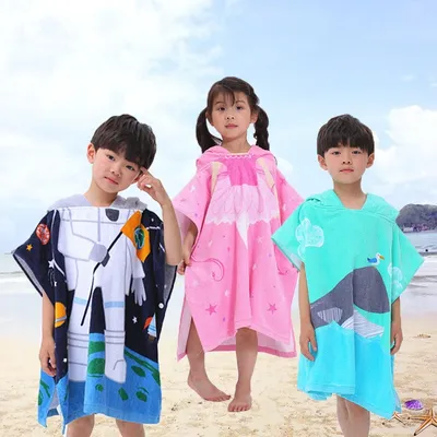 Kids Poncho Towel with Hood Kids Poncho Towel with Hood