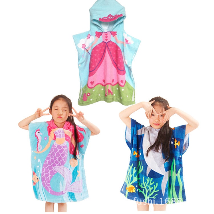 Kids Poncho Towel with Hood Kids Poncho Towel with Hood