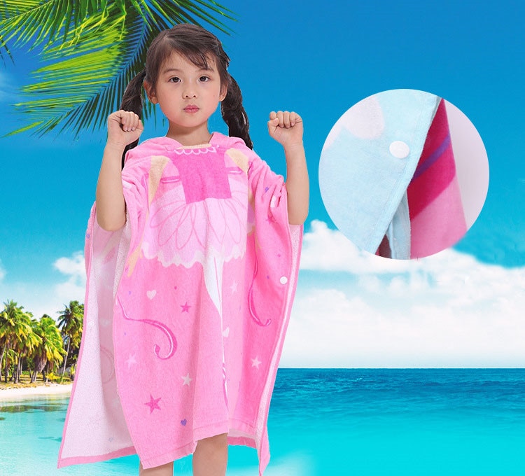 Kids Poncho Towel with Hood Kids Poncho Towel with Hood