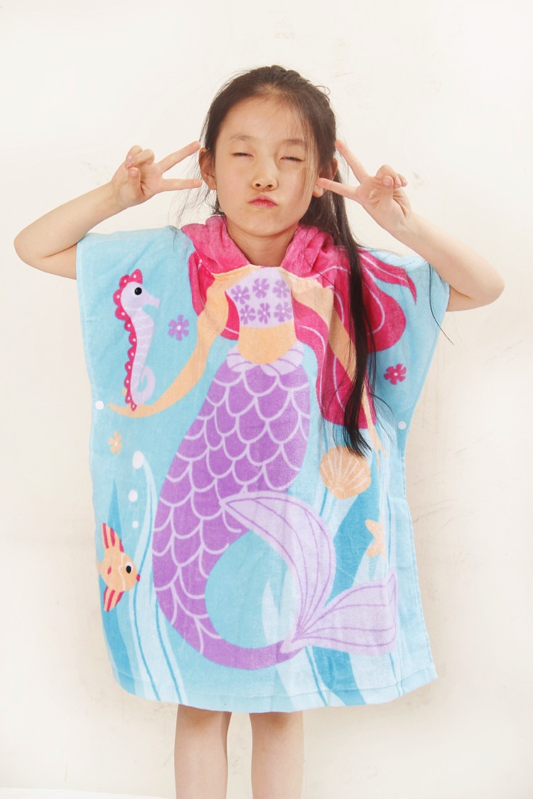 Kids Poncho Towel with Hood Kids Poncho Towel with Hood