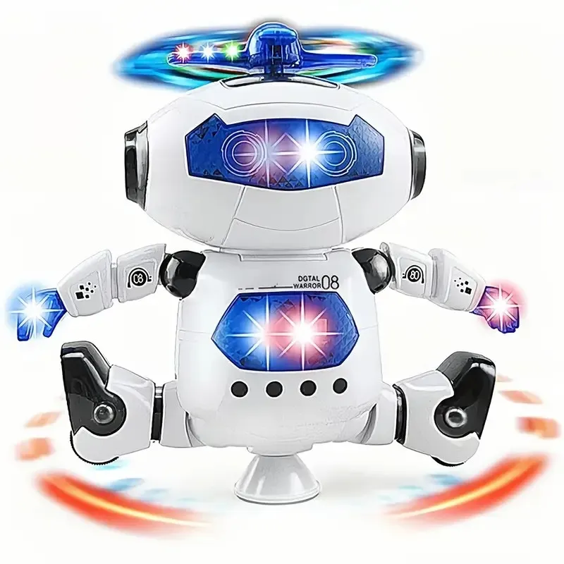 Kids Robot Rotating Dance Toys With Music LED Light Electronic Walking Toys for Boys Girls Birthday Christmas Gift Kids Robot Rotating Dance Toys With Music LED Light Electronic Walking Toys for Boys Girls Birthday Christmas Gift