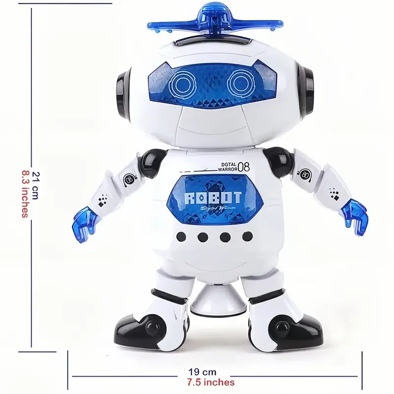 Kids Robot Rotating Dance Toys With Music LED Light Electronic Walking Toys for Boys Girls Birthday Christmas Gift Kids Robot Rotating Dance Toys With Music LED Light Electronic Walking Toys for Boys Girls Birthday Christmas Gift