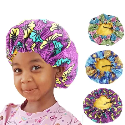 Kids Satin Bonnet Sleeping Cap Kids Satin Bonnet Sleeping Cap
