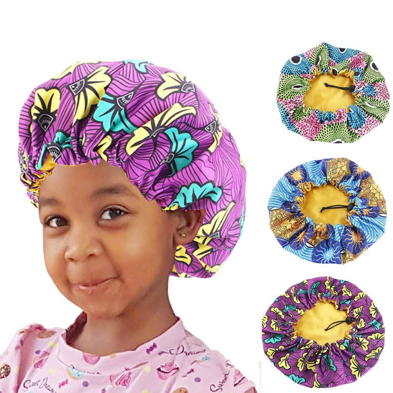 Kids Satin Bonnet Sleeping Cap Kids Satin Bonnet Sleeping Cap