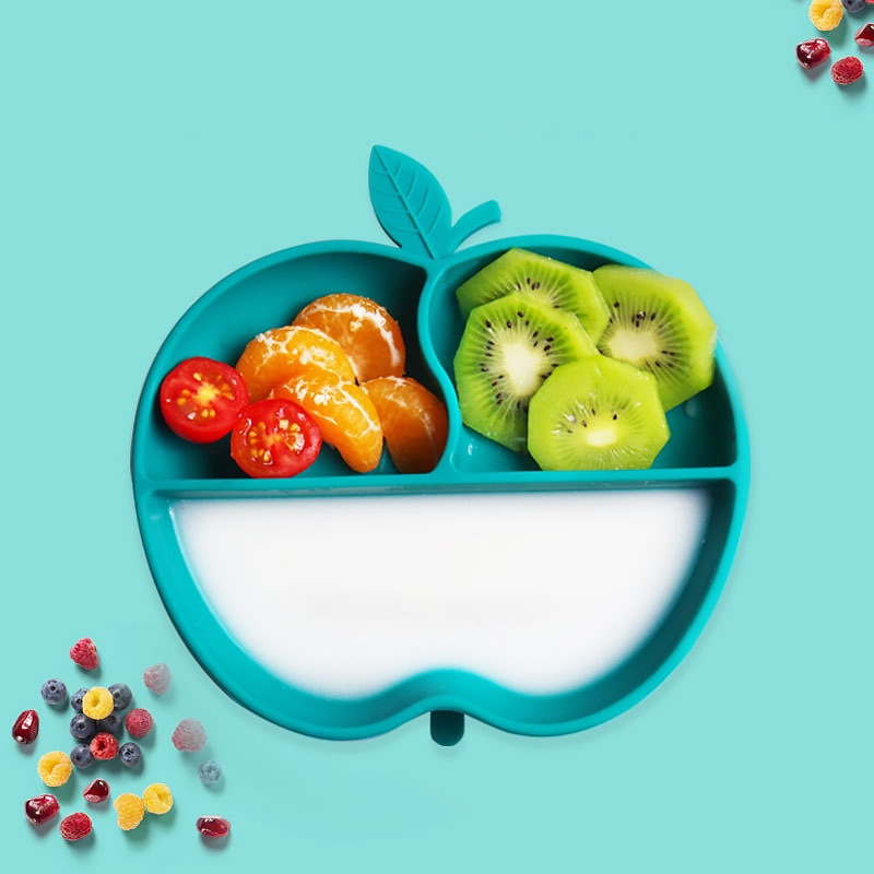 Kids Silicone Plate with Partition Kids Silicone Plate with Partition