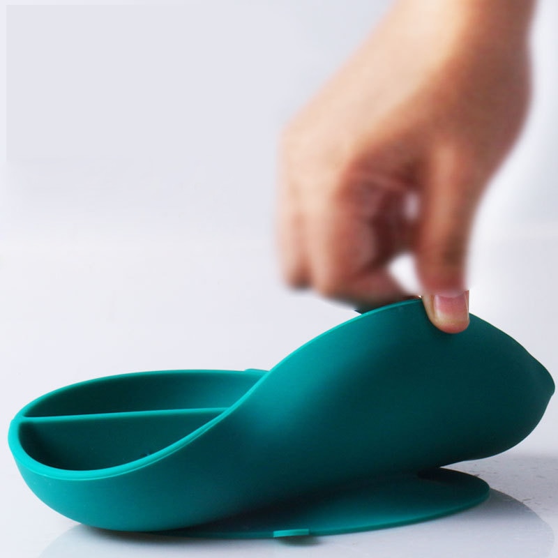 Kids Silicone Plate with Partition Kids Silicone Plate with Partition