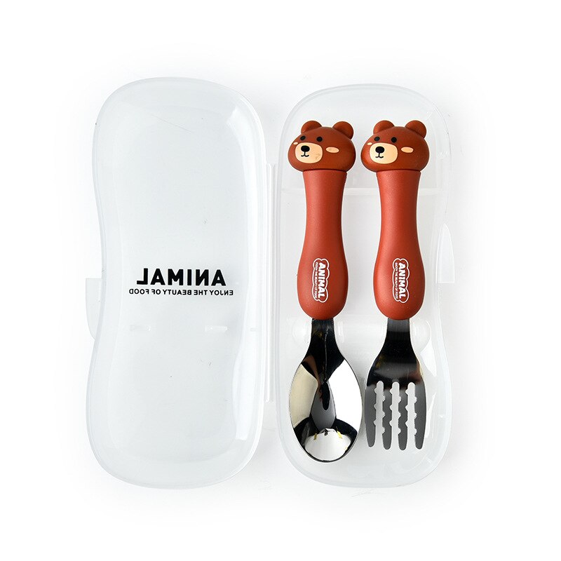 Kids Spoon and Fork with Case Kids Spoon and Fork with Case