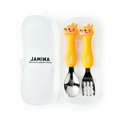 Kids Spoon and Fork with Case Kids Spoon and Fork with Case