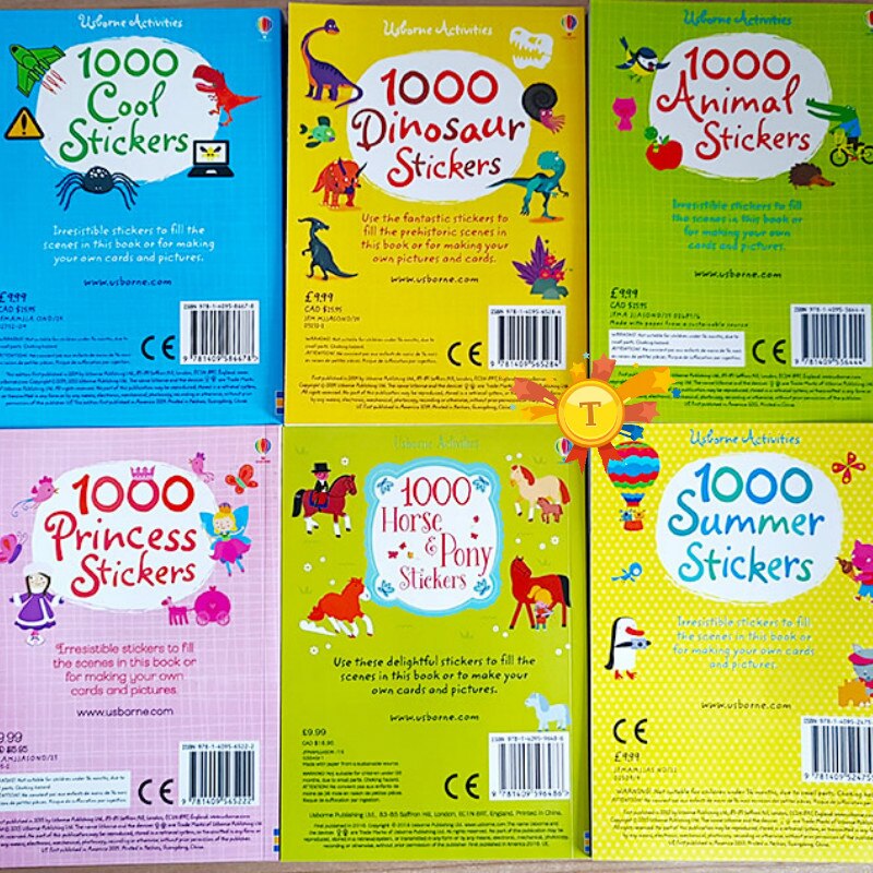 Kids Sticker Book with 1000 Reusable Stickers Kids Sticker Book with 1000 Reusable Stickers