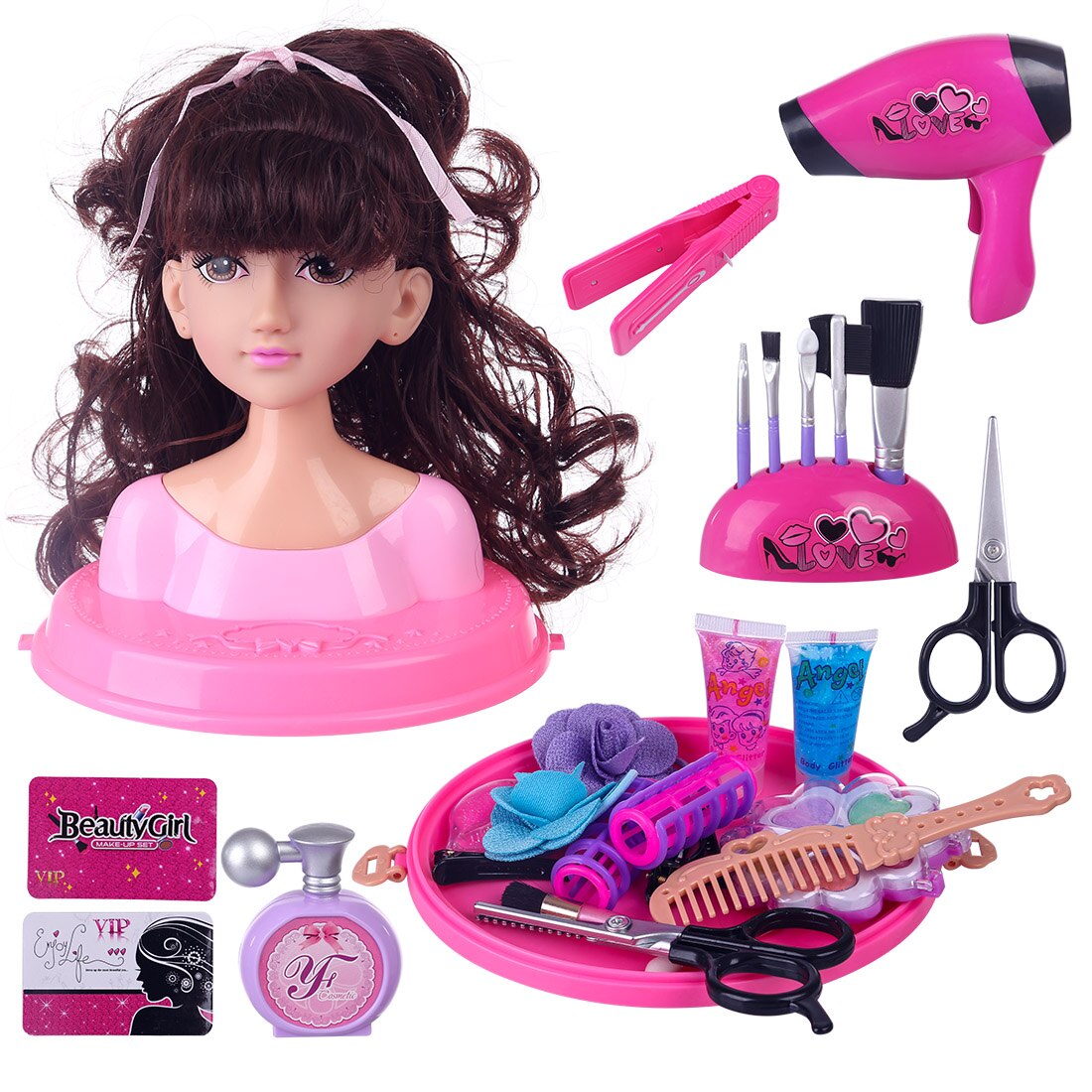 Kids Styling Head Doll Playset Kids Styling Head Doll Playset