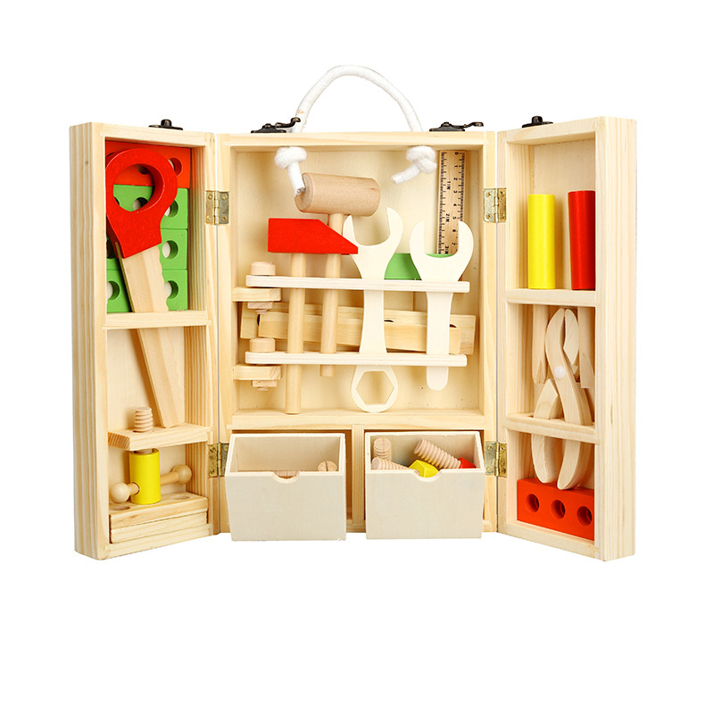Kids Tool Set Carpenter Wooden Toys Kids Tool Set Carpenter Wooden Toys