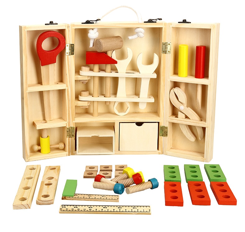 Kids Tool Set Carpenter Wooden Toys Kids Tool Set Carpenter Wooden Toys