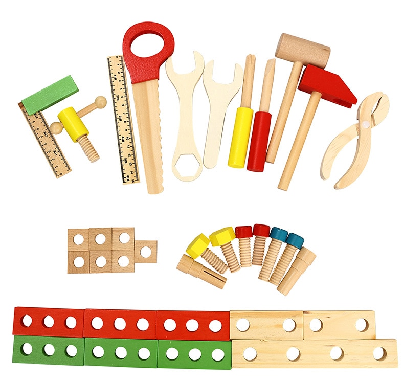Kids Tool Set Carpenter Wooden Toys Kids Tool Set Carpenter Wooden Toys
