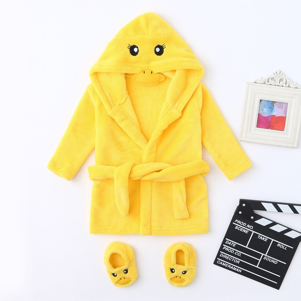 Kids Towel Robe With Footwear Kids Towel Robe With Footwear
