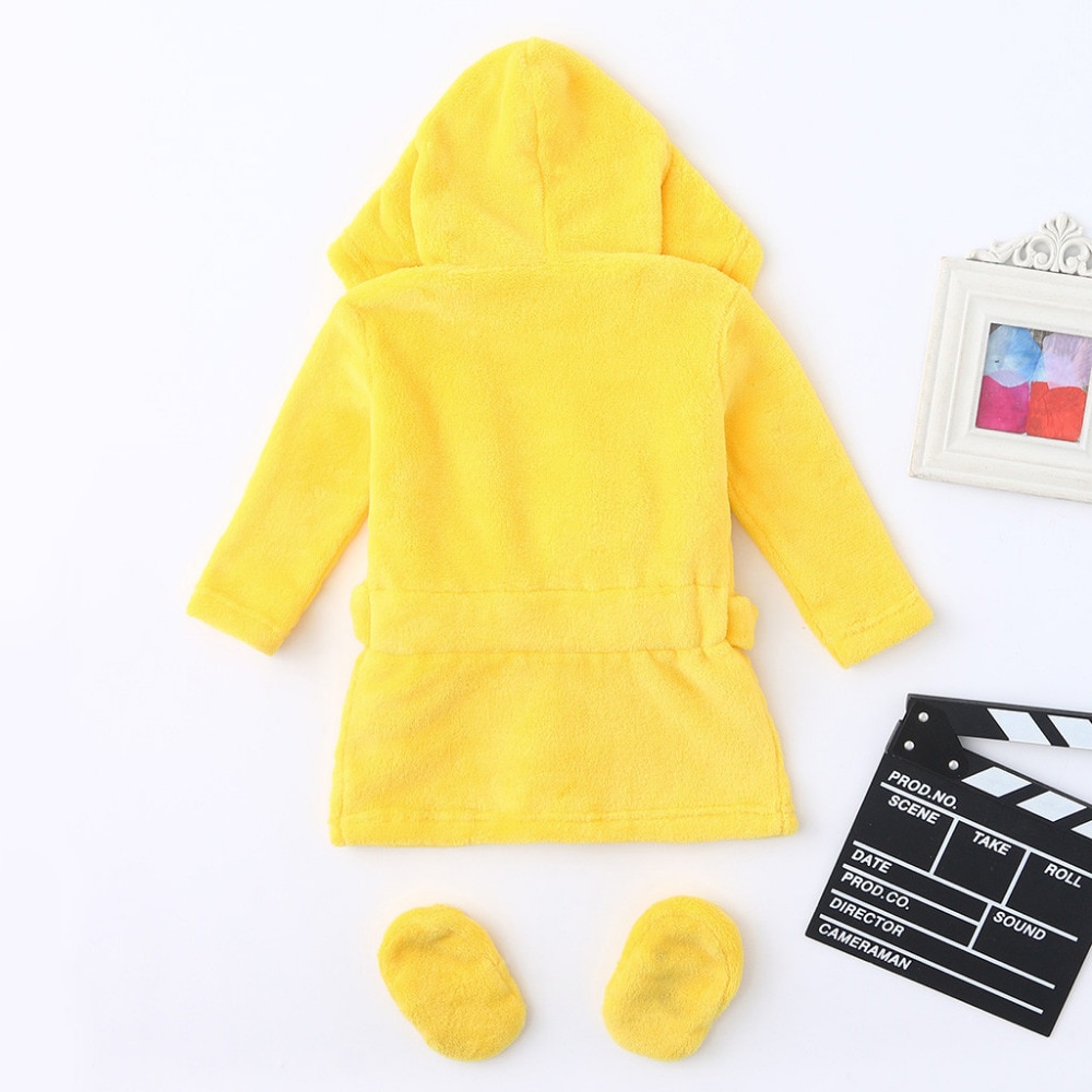 Kids Towel Robe With Footwear Kids Towel Robe With Footwear