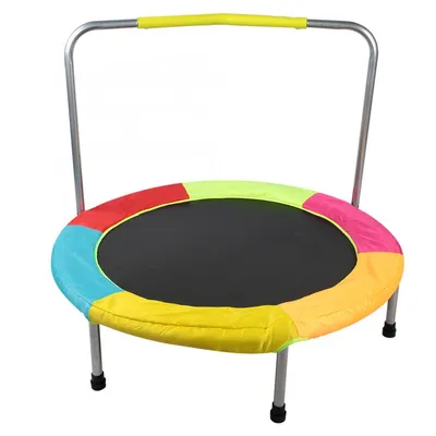 Kids Trampoline with Handrail