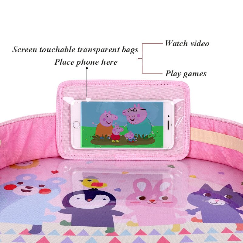 Kids Travel Tray Portable Toys Holder Kids Travel Tray Portable Toys Holder
