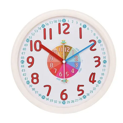 Kids Wall Clock Non-Ticking Clock