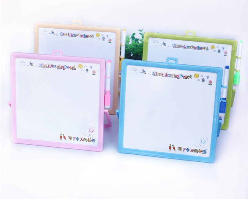 Kid's Whiteboard with Learning Clock Kid's Whiteboard with Learning Clock